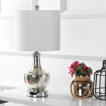 Colette 20" Mini Glass LED Table Lamp - JONATHAN Y